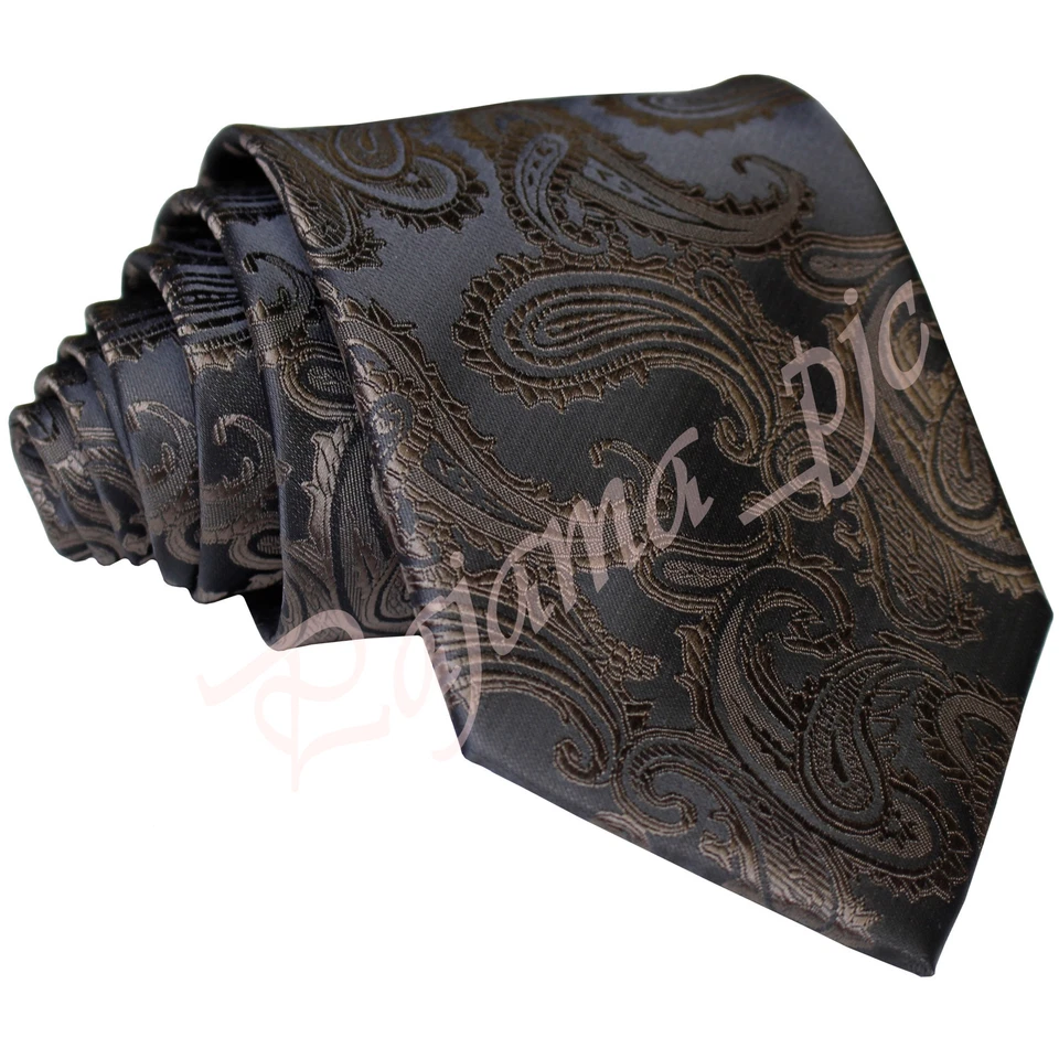 Nuevo Para hombres Microfibra Autoatado Cuello Corbata Paisley Boda Fiesta Baile de graduación Formal Foto 1 de 1