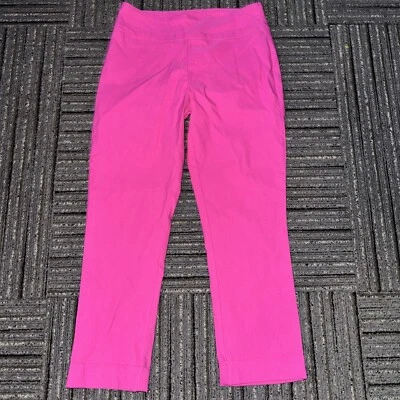 Pantalones de vestir tribales para mujer rosa frente plano cintura elástica talla 4 pequeños Foto 1 de 4