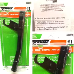 DORMAN 56399 WATER PUMP INLET TUBE WITH GASKET DODGE 2003-90 - Foto 1 di 8