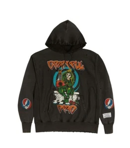Men’s Super Rare Gallery Dept. Greatful Dead Hoodie Black Sz Large Heavy - Picture 1 of 4