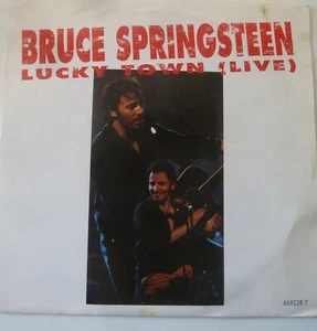 Bruce Springsteen 7"  Small record rLucky Town Live and LP Track  - Picture 1 of 2