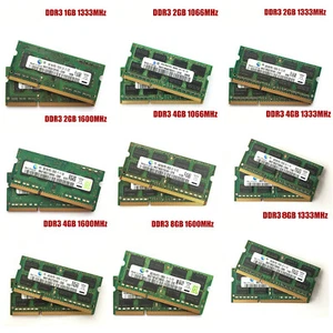 Memory Card For Samsung DDR3 8GB 4GB 2GB 1GB 1066/1333/1600MHz PC3 Laptop - Picture 1 of 21