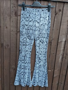 Black Trousers Topshop Flared for Women 