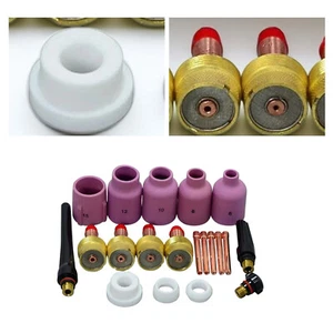 TIG Gas Lens Collet Bodies Large Alumina Nozzle WP 17 18 26 Welding Torch 20pc - Picture 1 of 14