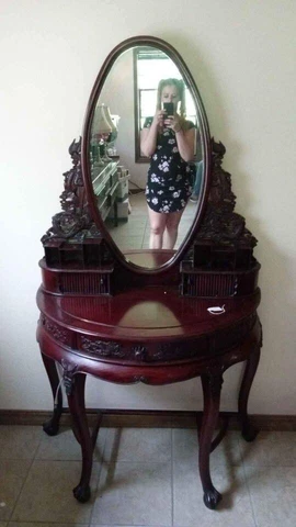 ming dynasty Antique Dressing Table With Mirror Cover