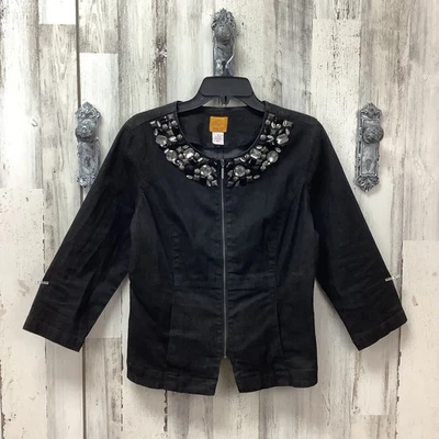 Ruby Rd Size 6 Bling Neckline Jacket - Image 1 of 4