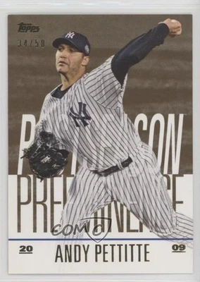 2018 Topps Update Postseason Preeminence Gold /50 Andy Pettitte #PO-30 - Image 1 of 2