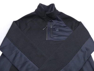 Spyder Men's Bandit 1/2 Zip Fleece Jacket - Black - 1619902 Sz L - Image 1 of 4
