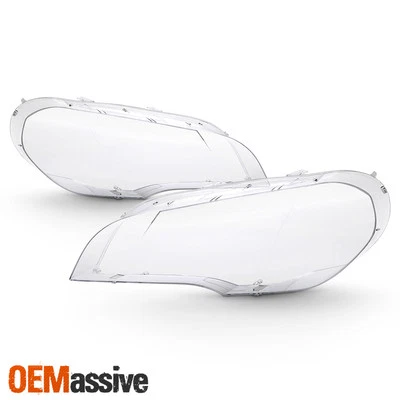 Repuesto de lente de faro transparente para BMW E70 X5 xDrive M 2007-2012 Foto 1 de 4