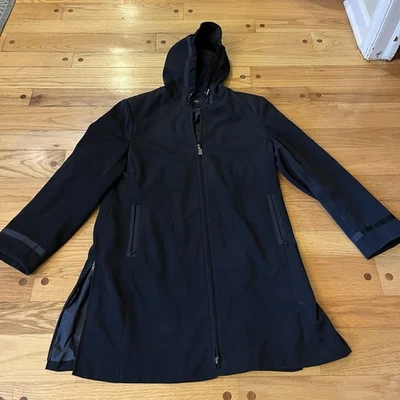 Anne Klein Women’s Medium Hooded Trench Coat Knee Length Water Repellent - Image 1 of 4