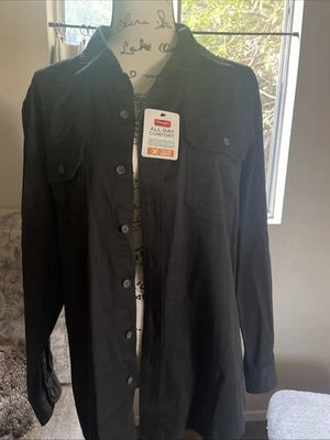 New Wrangler Shirt  Mens M Black Cowboy Button Western Rodeo Ranch - Image 1 of 4