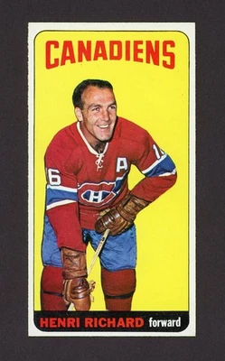 1964-65 TOPPS TALLBOYS #48 HENRI RICHARD  SP    27525 - Image 1 of 2