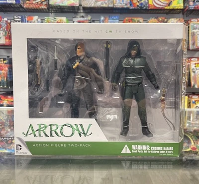 DC Collectibles CW Arrowverse ARROW & DEATHSTROKE Action Figure 2 Pack NEW - Image 1 of 4