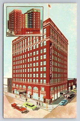 Des Moines IA The Savery Hotel New Addition 1950s Artist Rendering Vtg Postcard - Image 1 of 3