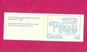 CANADA 1972 50c Booklet - ROYAL MAIL WAGON - Fluor Pane SG 604qe MNH - Picture 1 of 2