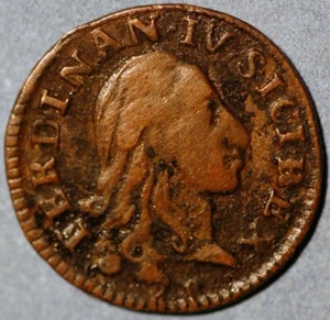 3 Cavalli 1789 Ferdinando IV Naples Italian States KM# 199 - Picture 1 of 2