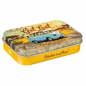 VW Bulli Lets Get Lost Mint Box XL Embossed Licensed Tin Nostalgic Art - Picture 1 of 1