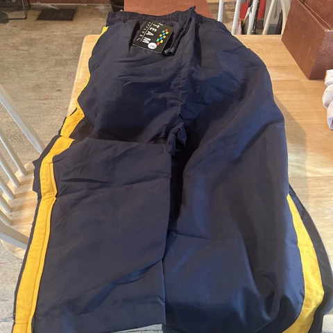NIKE DRI FIT WEST VIRGINIA MOUNTAINEERS WVU TRACK PANTS BLUE MENS 3XL Cover