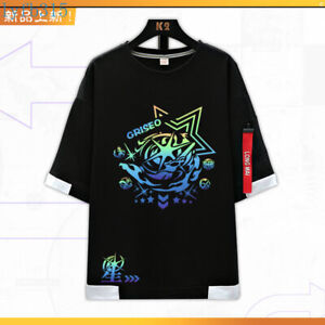 Griseo Honkai Impact 3ème T-shirt unisexe anime décontracté manches courtes 4 couleurs