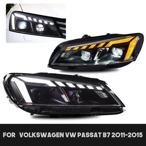 HC LED Headlights For VW Passat B7 2011 Sequential with Animation DRL - Picture 1 of 16