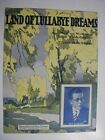 LAND OF LULLABYE DREAMS Sheet Music RALPH WALDO EMERSON 1925 