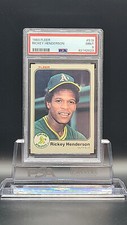 RICKEY HENDERSON 1983 Fleer #519 PSA 9 Mint Baseball Card Oakland A's