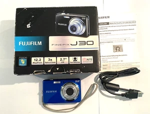Fujifilm Digital Camera FinePix J30 12.2MP Blue Tested - Picture 1 of 7