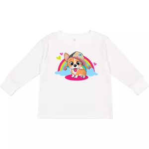 Inktastic Corgi Dog Cute Puppy Toddler Long Sleeve T-Shirt Pets Girl Puppies - Picture 1 of 9