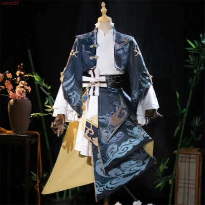 Disfraz de Cosplay Genshin Impact Xingqiu Conjunto Tradición China De Colección HanfuGe Foto 1 de 4