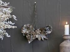 Hanging Metal Flowers, Bunch of Zinc Flowers, Rustic Flower Decoration