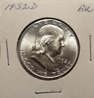 1952-D Franklin Half Dol - Better Date - Nice Uncirculated Coin - FREE SHIPPING