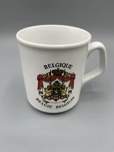 Belgique Belgium Coffee Cup / Tea White Made in England - Picture 1 of 5