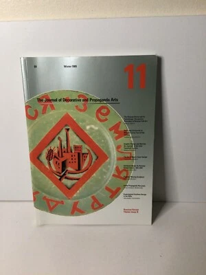The Journal of Decorative & Propaganda Arts 11, Winter 1989, Vintage Paperback Foto 1 de 4
