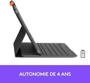 Logitech Slim Folio Graphite Bluetooth (FRA Layout - AZERTY) - Afbeelding 1 van 3
