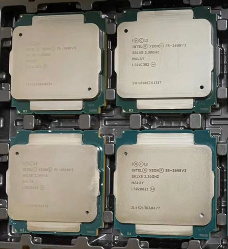 Intel Xeon E5-2698 V3 16 core 32 threads 2.30GHz 135W LGA-2011-3 CPU processor - Image 1 of 1