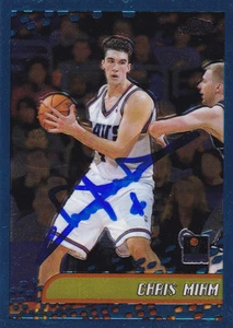 CHRIS MIHM CLEVELAND CAVALIERS SIGNED CARD LOS ANGELES LAKERS BOSTON CELTICS - Picture 1 of 1