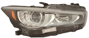FITS INFINITI Q50 2018-2019 RIGHT HEADLIGHT HEAD LIGHT LAMP W/O ADAPTIVE - Picture 1 of 2