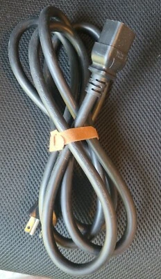 8ft Black AC Power Cable Cord  6-20P C19  12AWG 20A/250V  - Image 1 of 3