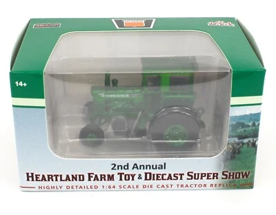 2021 SpecCast 1:64 OLIVER Model 1855 Tractor w/CAB GREEN CHROME *HEARTLAND SHOW - Image 1 of 2