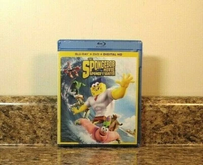 The SpongeBob Squarepants Movie: Sponge out of Water (DVD, Blu-Ray) Sealed NEW Foto 1 de 3