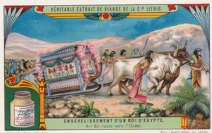 Liebig 6 cards EX: S1173 The Burial of King Tutankhamen (French) (1925) - Picture 1 of 12