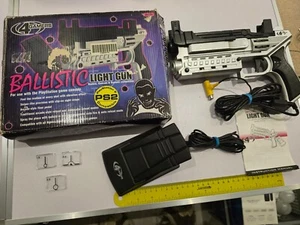 SONY PLAYSTATION 1 PS1 PS2 LIGHT GUN PISTOL BLASTER G-Con Reload Pedal Ballistic - Picture 1 of 6