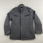 Cole Haan New York City Men's Size Small Wool Blend Jacket Elbow Patch Gray