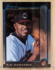 1999 Bowman INTERNATIONAL #344 CC Sabathia RARE PARALLEL ROOKIE RC