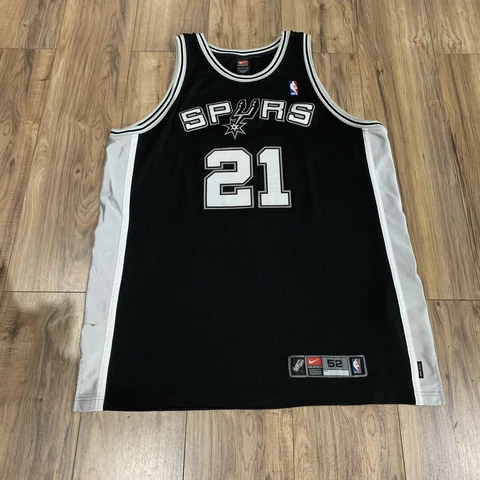 Nike Team Tim Duncan San Antonio Spurs Authentic Jersey Size 52 2XL Cover