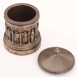 GREEK PANTHEON ZODIAC ROTUNDA ROTATING TRINKET BOX COLLECTIBLE GIFT - Picture 1 of 4
