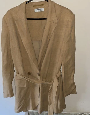 Chaqueta Blazer Jaeger Mujer Doble Pecho Con Cinturón Eur40 Uk10 Envío y devolución gratuitos Foto 1 de 4