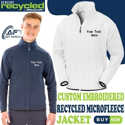 Personalised Embroidered R907X Recycled Microfleece Jacket Full Zip Fleece — 第 1/2 张图片
