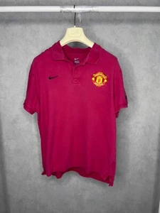 Manchester United FC Shirt Men’s Nike Polo Vintage Football Size XL - Picture 1 of 8