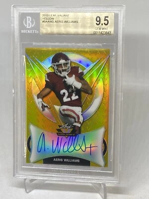 2019 VALIANT DRAFT ROOKIE AUTO #/10 REFRACTOR AERIS WILLIAMS BGS 9.5/10 POP 4 - Image 1 of 4